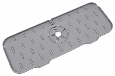 Obrázok produktu pre Verk 27569 Silikónová podložka pod umývadlovú batériu, 37 x 14 cm, sivá