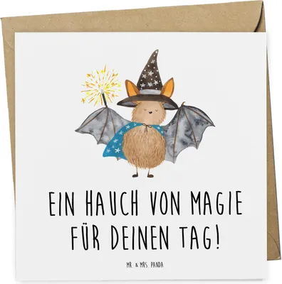 Produktbild von Mr. & Mrs. Panda Gutschein Zaubershow Momente - Weiß - Geschenk, Karte, Magie, perfekte Wahl, Zauberspektakel, handgefertigt, Zaubertricks, Geschenkgutschein