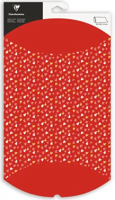Produktbild von Clairefontaine 6x Geschenketui, 30x40cm, Herzen - Rot 618007C