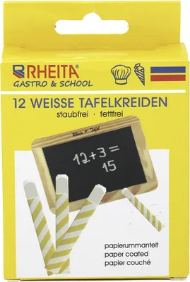 Produktbild von Wandtafelkreiden eckig 12ST weiß