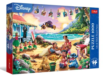 Produktbild von Trefl, Disney Lilo & Stitch Strandparty,1000 Teile Premium Plus Puzzle