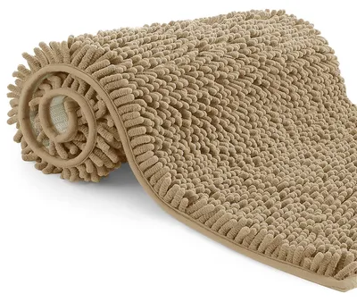 Imagen del producto de Alfombrilla antideslizante para baño, de 50x80 cm, color caqui