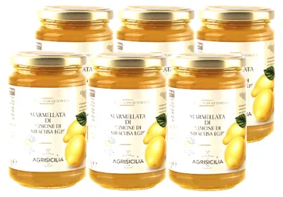 Immagine prodotto di Agrisicilia Box di Marmellata di Limone di Siracusa IGP , ideale per colazione e merenda, frutta 100% Siciliana