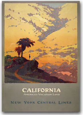 Produktbild von Poster - Canvas - Leinwand - 59,4 cm x 84,1 cm - Fotoposter - Leinwandkunst - Kalifornien