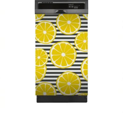 Produktbild von Magnete Dekorative 45x70 cm Küche Magnetmatte Spülmaschine - Zitronen Hintergrund