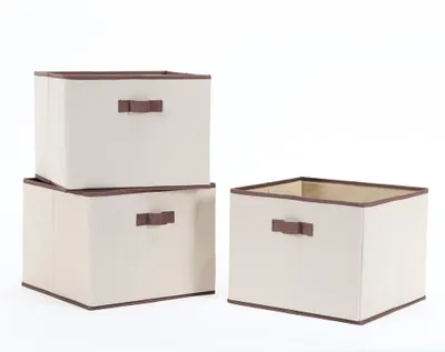 Produktbild von 3 Stück - Faltbare Ablagebox, Aufbewahrungsbox, Aufbewahrungskorb, Kisten geeignet für Schränke oder Regale