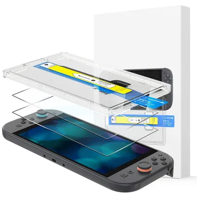 Produktbild von Displayschutzfolie Panzerglas für Nintendo Switch 2 Modell 2025 [2 Stück] Schutzfolie
