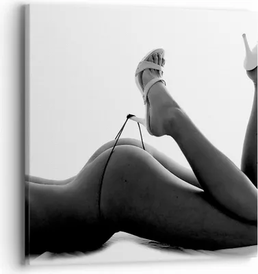 Produktbild von Bild auf Leinwand - Leinwandbild - Frau Akt Pose - 40x40cm - Wand Bild - Wanddeko - Wandbilder - Leinwanddruck - Bilder - Kunstdruck - Wanddekoration - Leinwand bilder - Wandkunst - AC40x40-0105