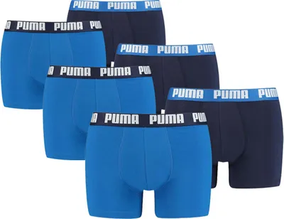 Produktbild von PUMA Basic Boxershorts Herren - 6er-pack - Unterhosen Boxer Unterwäsche - True Blue
