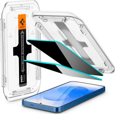 Produktbild von Spigen Glas.Tr Ez Fit Privacy 2-pack skrmskydd fr Samsung Galaxy S24/S25