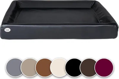 Produktbild von SABRO KUDDE Orthopädisches Hundebett – Hochwertiges Kunstleder – Waschbar & Wasserabweisend – Ergonomisch – Premium Haustierzubehör