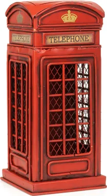 Produktbild von Moritz Blech-Deko Spardose Telefonzelle England rot Blechdekoration Blechmodell Modellauto Retro Sammlerstück Vintage Deko Nostalgie Antik Style