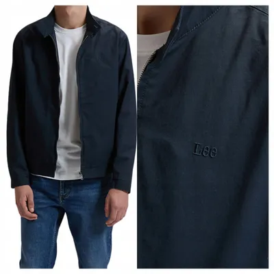 Obrázek produktu pro Lee | Pánská bunda Harrington Classic, tmavě modrá, volnočasová bunda vhodná pro přechodné období, velikost XL