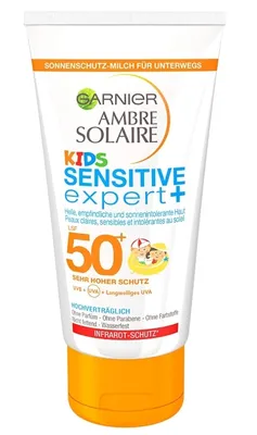 Produktbild von Garnier Sonnencreme Kids, Sonnenschutz-Milch für Kinder extra wasserfest, LSF 50+