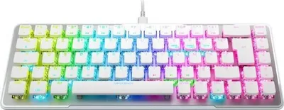 Produktbild von Gaming Tastatur, Turtle Beach Vulcan II Mini, Optisch Mechanisch, Kabelgebunden, Weiß, TITAN II Schalter, RGB Beleuchtung, 65% Formfaktor
