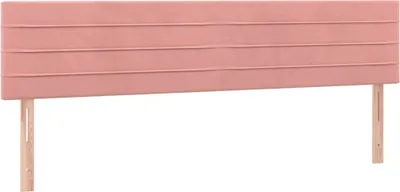 Produktbild von vidaXL Kopfteile Rosa 200x5x78/88 cm Samt