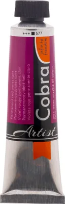 Image de Cobra Artist Peinture à l'huile miscible à l'eau Tube 40 ml Rouge violet permanent clair 577