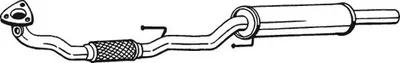 Produktbild von Bosal Vorschalldämpfer  280-413