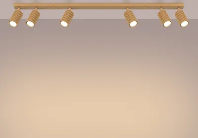 Obrázek produktu pro Plafón KARBON 6L zlatý 6xGU10 10W hliník 16,5x6,5x117cm Sollux Lighting