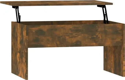 Immagine prodotto di vidaXL Tavolino in rovere fumé 80x50,5x41,5 cm Materiale a base di legno