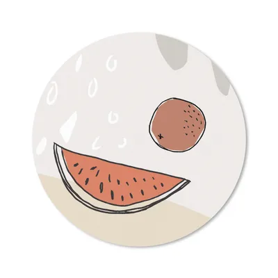 Produktbild von MuchoWow® Mauspad Mousepad Sommer - Melone - Kokosnuss 20x20 cm - Mousepads - Maus Mat - Pad - Mausunterlage - Schreibtischmatte