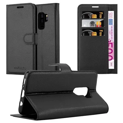 Image de Cadorabo Housse pour Samsung Galaxy S9 PLUS Housse de protection en noir Housse pour portable Etui Case Cover Fermeture magnétique