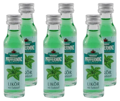 Produktbild von Nordbrand Pfefferminz Likör (24 x 0,02L)