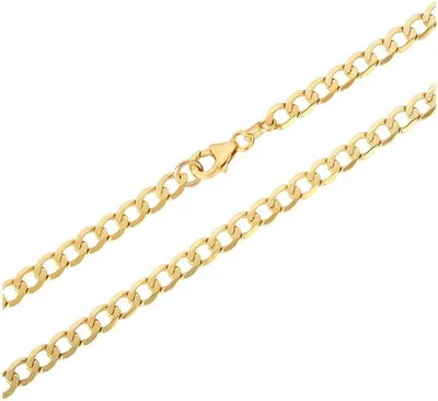 Produktbild von SILBERKETTEN STORE Panzerkette 4,9mm - echt 333 Gold - Länge: 45cm - 45cm
