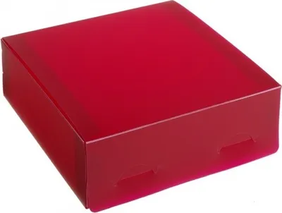 Produktbild von Kunststoff Geschenkbox, Frosty Geschenkbox aus Polypropylen-Kunststoff, Format 15x15x5cm ROSA, 10 St.