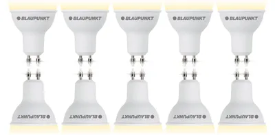 Immagine prodotto di Blaupunkt LED GU10 5W 2700K 450LM 10PACK Riflettore LED, base GU10 / GZ10, 5 Watt, bianco caldo, 2700 K