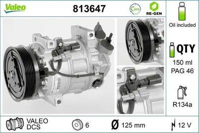 Obrázok produktu pre Kompresor klimatizácie VALEO 813647