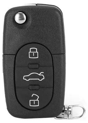 Image de Étui de protection pour clé de voiture pliable, avec 3 boutons, en ABS. Accessoire pour véhicule compatible avec la S60