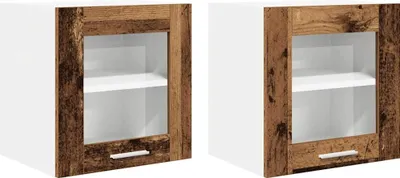 Zdjęcie produktu dla Szafka wisząca z drzwiami 2 pcs Stare drewno 40 x 31 x 40 cm