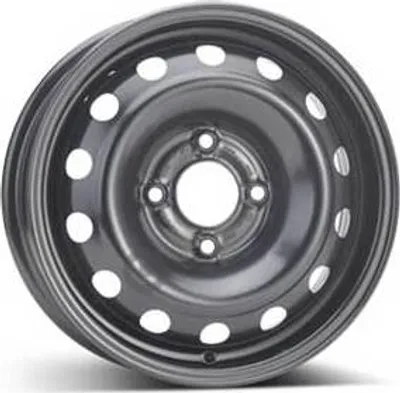 Productafbeelding van 14-inch stalen velg ALCAR, 14" x 5.5", 4x108 steek, ET34, 65.00mm naafdiameter, zwarte velg