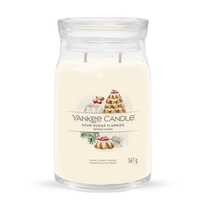 Produktbild von Yankee Candle Spun Sugar Flurries Signature Duftkerze Großes Glas 567 g