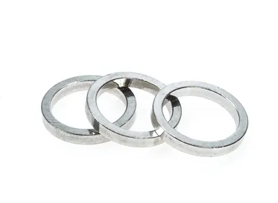 Produktbild von 3 Stück 1 1/8 Zoll Alu Spacer Fahrrad Vorbau Distanz Ring 28,6 mm Steuersatz 5mm