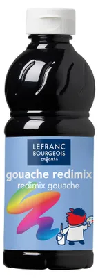 Produktbild von Lefranc & Bourgeois 188017, Schwarz, Gouache, Flüssigkeit, 500 ml, 1 Stück(e)
