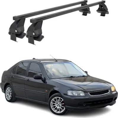 Zdjęcie produktu dla Poprzeczki Menabo do Hondy Civic VI HB 1996-2001 Czarne