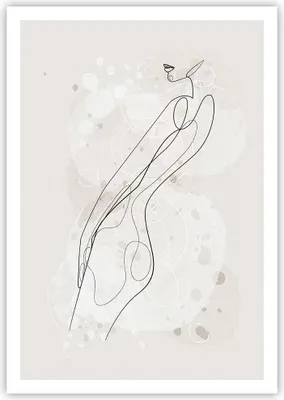 Produktbild von Poster - Poster ohne Rahmen - Minimalismus Körper Frauen - 70x100 cm - Wand Bild - Wanddeko - Wandbilder - Kunstposter - Wandposter - Bilder - Kunstdruck - Wanddekoration - Wandbild - P2XPA70x100-4831