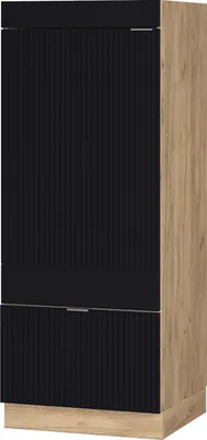 Produktbild von Mikrowellenschrank Vicco Fame-Line Schwarz gestreift 60 cm, Model 50899