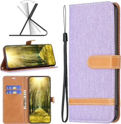 Produktbild von König Design Hülle kompatibel mit Xiaomi 12 Lite Kunstleder Handyhülle - Handy Case Violett