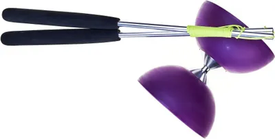 Image de diabolo 105 caoutchouc aluminium 12 x 10,5 cm violet