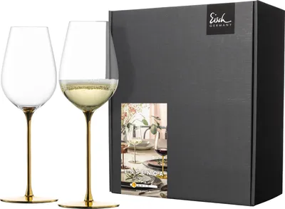 Obrázok produktu pre Eisch ESSENCA SENSISPLUS GOLD EDITION Sada 2 pohárov na osviežujúce víno