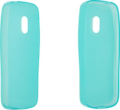 Two identical light blue phone cases are shown against a white background.