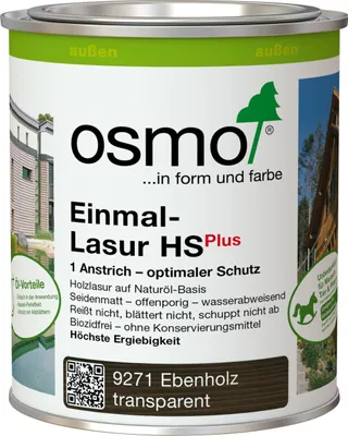Produktbild von Osmo Einmal-Lasur HS Plus 750 ml ebenholz