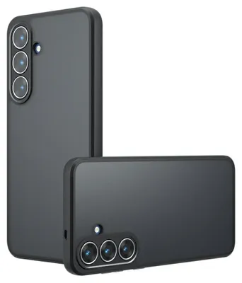 Produktbild von Samsung Galaxy S26 FE Hülle - Coverup Mattes Transparentes Back Cover mit Kameraschutz - Schwarz