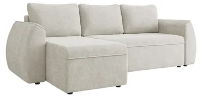 Produktbild von MIRJAN24 Ecksofa Darlan, Wohnzimmer Eckcouch mit Bettkasten und Schlaffunktion, L-Form (Farbe: Lumo 55), KI-generiertes Bild