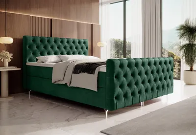 Obrázek produktu pro Čalouněná postel 180x200 ADRIA COMFORT PLUS s úložným prostorem - zelená