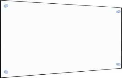 Image de vidaXL Dos de cuisine Transparent 80×40 cm Verre trempé
