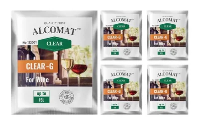 Produktbild von Klärungsmittel ALCOMAT CLEAR-G Wein Saft Klärmittel Schönung auf 15L 5er Set